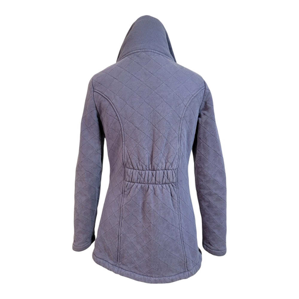 The North Face Reditum Quilted Fleece Jacket‎ Purple Funnel Neck Parka Women's S - Picture 3 of 11